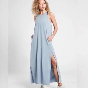 Athleta Hayes Pleated Maxi Dress Sz 2X